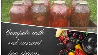 Two versions of red currant compote 🫐