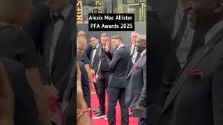 Alexis Mac Allister arriving at 2025 PFA Awards in Manchester