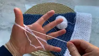 آموزش،آموزش بافتني#بافتني باقلاب#بافت كلاه ، پوم پوم  براي كلاه