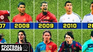 [FM05 - FM24] Ronaldo VS Messi 👀 Every Year COMPARISON #footballmanager