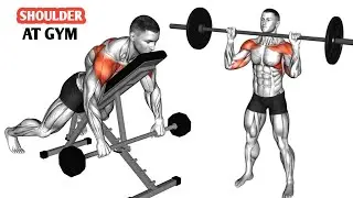 Wider & Round Shoulders 💪 6 Shoulder Exercises at Gym