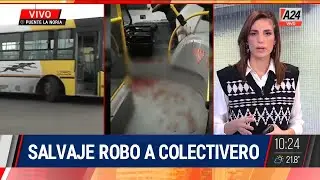 Puente La Noria: paro de colectivos por un salvaje robo a un chofer