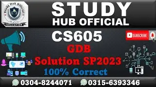 CS605 GDB 1 Solution Spring 2023, CS605 GDB Solution  2023, CS605 GDB Solution, CS605 GDB,