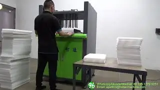 How to strip waste scrap from die cut foam by foam stripping machine?
