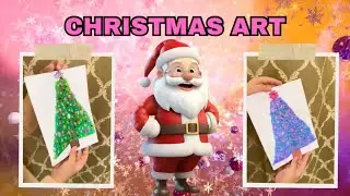 Christmas Rhinestones Art #christmastree #rhinestoneart 