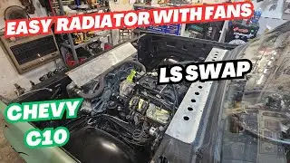 C10 LS Swap Radiator with Dual Electric Fans!