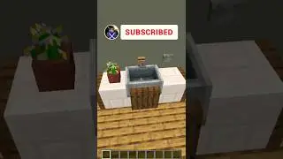 Minecraft Working Sink for the Bathroom! #shorts