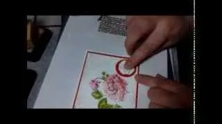 Stippled Blossoms mit Embossing Hintergrund