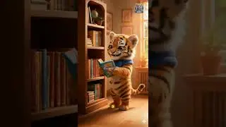 Tigy Eps.6 Membaca #education #knowledge #cute # #tiger #shortsvideo #animals #animasi #aivideo