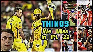 Things We Miss 😭😔In TATA IPL 22| #shorts #cricket