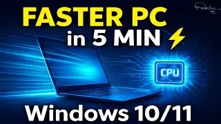 Make Your PC Faster in 5 Minutes! 💻 (Windows 10/11 CPU Speed Boost Tips)