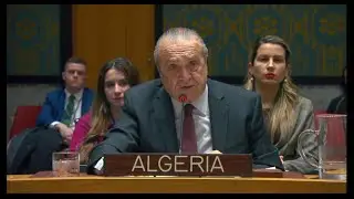 Amb. Amar Bendjama au CSNU sur les menaces contre la paix et la sécurité internationales (Venezuela)