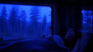 Rainfall on Van Roof at Night – 8 Hours of Gentle Sleep Sounds Without Thunder or Music