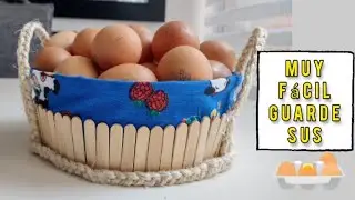 ♻️ Como hacer un recipiente para guardar huevos