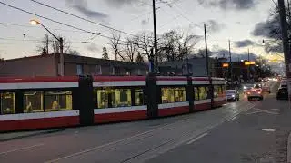 TTC streetcar #4528 at Neville park loop with pantograph