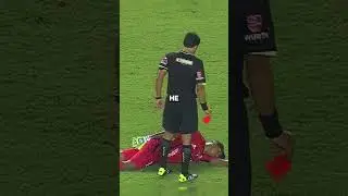 He faked his own death just to save himself  form the red card and being suspended 💀