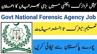 National Forensic Agency Jobs 2025 - NFA Jobs 2025 - Federal Govt Jobs 2025