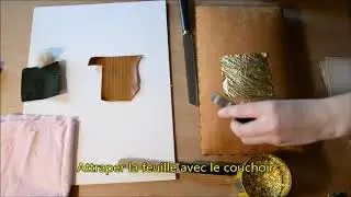 couchage de la feuille d'or