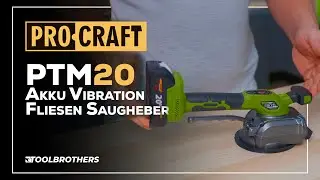 Dieses GER&Auml;T HILFT Dir beim FLIESEN TRANSPORT! PROCRAFT PTM20 Akku Vibration Fliesensaugheber Review