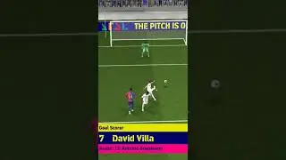 David Villa Goal ⚽ #football #efootball #goals