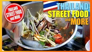 Thai Street Food | Thai Spicy Seafood Salad | Thai Food | ยำปูม้ากุ้งสด
