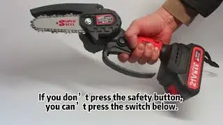 SUPER STEEL BATTERY CHAINSAW 4''/6'' #machine #cordlesschainsaw