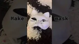 Make a tiger mask with me #animalmask #therianmask #therian #tiger #tigertherian #catmask