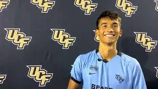 Полузащитник UCF Джоуи Мюллер после игры против Джеймса Мэдисона