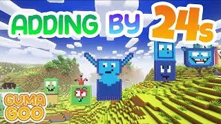 Adding by 24s | Numberblocks Math Songs | Numberblocks Minecraft Building | Counting by 24