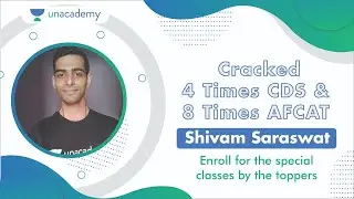 Toppers Marathon Announcement by Shivam Saraswat | Crack CDS/AFCAT 2020 | Unacademy Shaurya