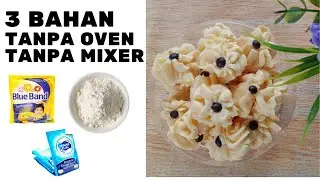TANPA OVEN..‼TANPA MIXER.‼RESEP KUE SEMPRIT SUSU SUPER RENYAH CUMA 3 BAHAN/CARA MEMBUAT KUE SEMPRIT