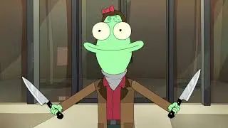 Solar Opposites S03E01 A Very Solar Holiday Opposites Special Boss fight scene