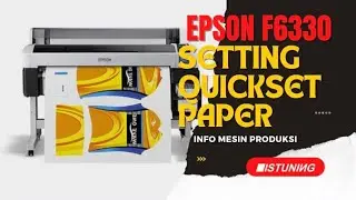 Cara setting Quickset paper di Epson Edge print || Printing sublime || Tutorial