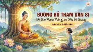 Phật Dạy: Buông Bỏ THAM SÂN SI Để Tâm Thanh Thản Giữa Đời Vô Thường | Nghe 1 Lần THẤM Cả Đời