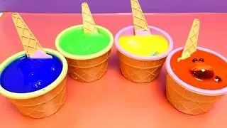 Play Slime Ice Cream Cups with Surprise Toys Frozen Anna, Frozen Elsa, Monster & Frozen Olaf