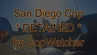Rookie Cop Detained by CopWatch for Failure to Signal + Trainer Rats him Out for Distracted Driving