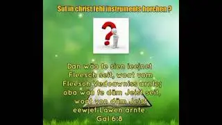 Sul in Christ fehl instrumenten Horchen?
