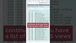 Find CDS Views in your SAP System #abap #sap #cds #views