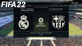 FIFA 22 - Real Madrid vs FC Barcelona - La Liga Santander | PS4