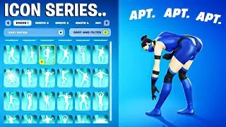 ALL FORTNITE ICON SERIES & NEW TIKTOK EMOTES!