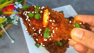 Crispy, Sweet & Spicy Honey Garlic Chicken || Korean Fried Chicken || New Starter Recipe@zaikamker 