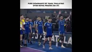 Pure Dominance By Tamil Thalaivas 💪
