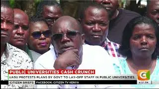 UASU protest plans by government to layoff staff in Public Universities