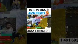 IQOOXTG🖤🗿 VS S8ULXELITE💙☠️ 4V4 INTENSE BATTLE📈🥵 #TG#S8UL #elite