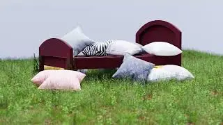 Realistic Pillow animation Blender 3D