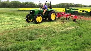Kuhn 4 Basket Tedder at 2013 Hay Day NC