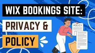 Appointment Website with Wix: Adding a Privacy and Policy Page
