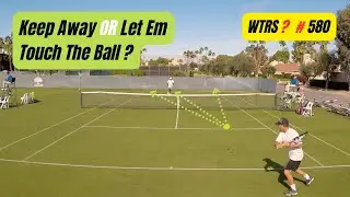 Tennis Singles Strategy vs. a Serve & Volley Player.  What's The Right Shot?  # 580.