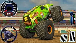 US Monster Truck Driving 3D - Impossible Car Mega Stunts Ramp Simulator - Android GamePlay