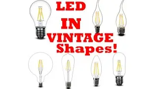 Vintage LED ANY Shape Filament Bulb! Retrofits ANY 25, 40, 60, 75, 100 Watt